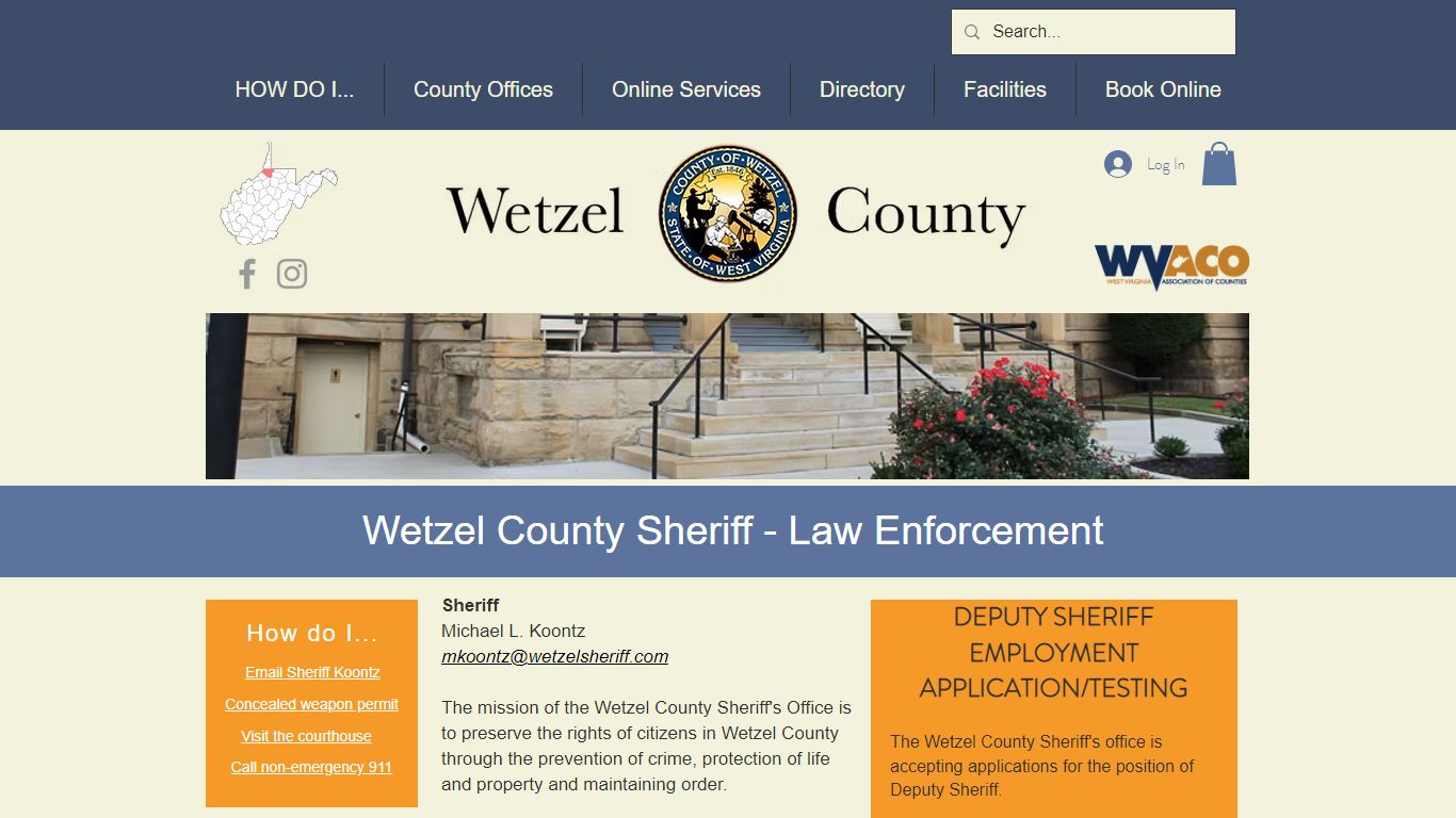 County Sheriff - Law Enforcement - Wetzel County, WV